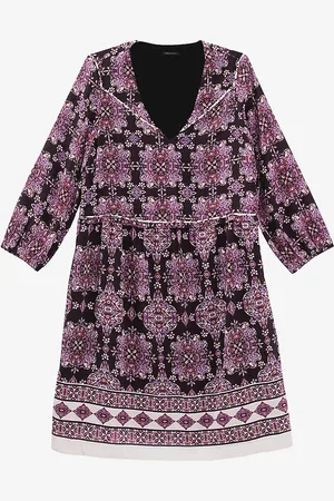 IKKS Boho-print Woven Mini Dress