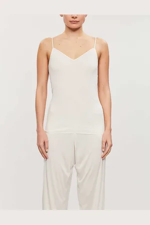 Hanro V-neck Cotton-jersey Top