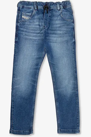 Diesel Washed Drawstring-waistband Stretch-denim Jeans 6-16 Years