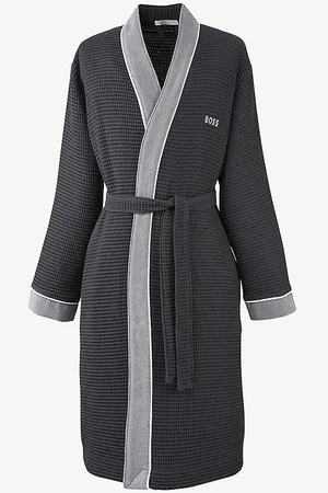 HUGO BOSS Thermes Logo-embroidered Cotton Robe