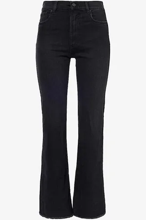IKKS Faded-wash Brand-plaque Slim-leg High-rise Stretch-denim Jeans