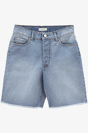 IKKS Raw-hem High-rise Denim Shorts