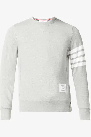 Thom Browne Striped-trim Classic-fit Cotton Jumper