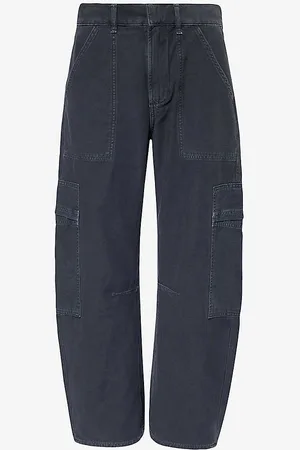 Citizens of Humanity Marcelle Cargo-pocket Wide-leg Cotton Trousers