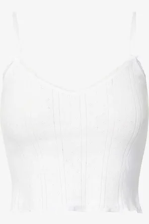 Cou Cou Intimates Pointelle Sleeveless Organic-cotton Top