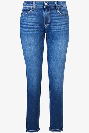 Paige Brigitte Straight-leg Mid-rise Stretch-denim Jeans