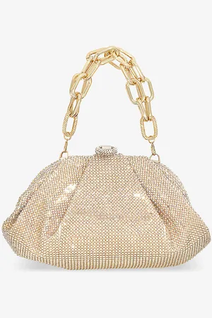 Judith Leiber Gemma Crystal-embellished Satin Clutch Bag