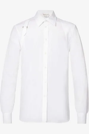 Alexander McQueen Harness Slim-fit Stretch-cotton Shirt