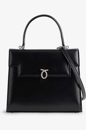 Launer Traviata Leather Top-handle Bag