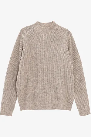 IKKS Funnel-neck Ribbed Knitted Jumper