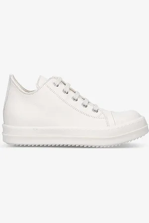 Rick Owens Toe-cap Waxed-cotton Low-top Trainers