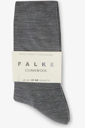 Falke Brushed Mid-calf Recycled Polyamide and Wool-blend Knitted Socks
