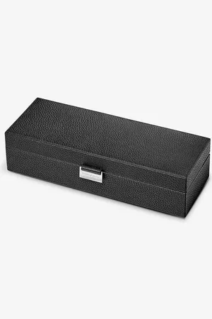 ASPINAL OF LONDON Grained-leather Watch Box