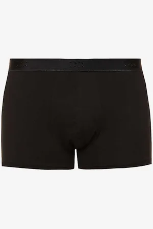 DEREK ROSE Jack Branded-waistband Stretch-cotton Trunks