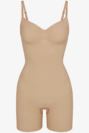 SKIMS Sculpt Ruched Stretch-woven Body