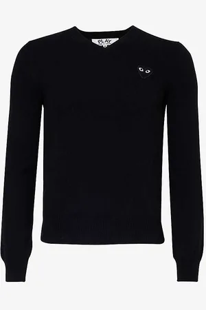 Comme des Garçons Heart Brand-print Wool Jumper