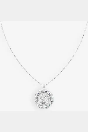 Astrid & Miyu Pisces Bold Zodiac Plated Recycled 925 Sterling- Necklace