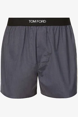 Tom Ford Branded-waistband Straight Cotton Boxers