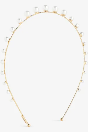 LELET NY Ada Pearl-embellished Stainless-steel Headband