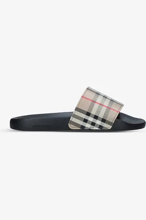 Burberry Furley Checked Sliders