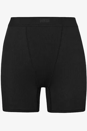 SKIMS High-rise Ribbed Stretch-cotton Boxers