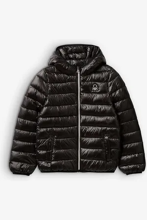 Benetton Logo-embroidered Padded Shell Jacket 6-14 Years