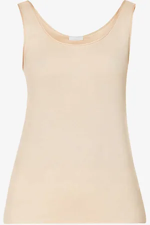 Hanro Seamless Cotton-jersey Vest Top