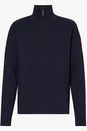Canada Goose Stormont Logo-appliqué Half-zip Wool Jumper