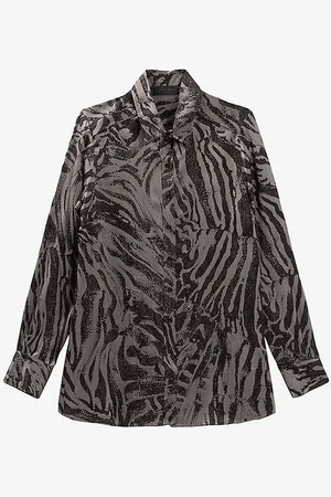 IKKS Animal-print Relaxed-fit Woven Shirt