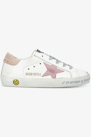 Golden Goose Superstar Star-embroidered Low-top Leather Trainers 6-9 Years
