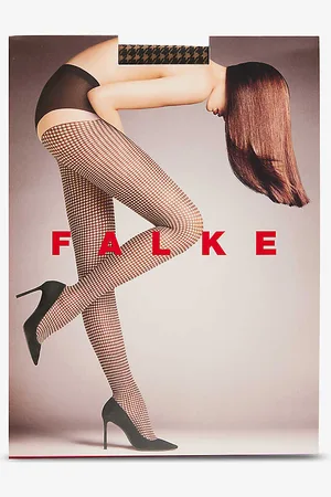 Falke Houndstooth Graphic-print Stretch-woven Tights