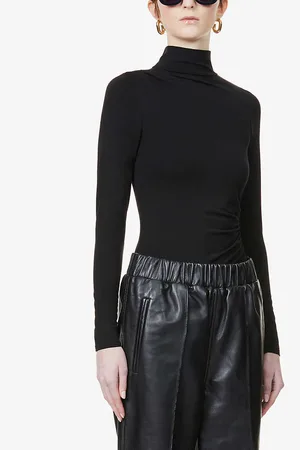 GOOD AMERICAN Turtleneck Stretch-jersey Body