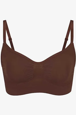 SKIMS Sculpting Scoop-neck Stretch-woven Bra