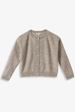 Caramel Alabone Wool-blend Cardigan 3-12 Years