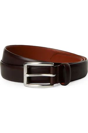 Ralph Lauren Harness Embossed-logo Leather Dress Belt