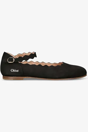 Chloé Chloé Leather Ballet Pumps 6-9 Years