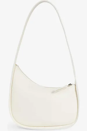 The Row Half Moon Leather Shoulder Bag