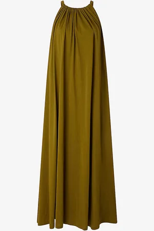Soeur Amel Halterneck Cotton Maxi Dress