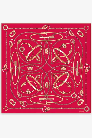 Cartier Precious Mundanity Logo-print Silk Scarf