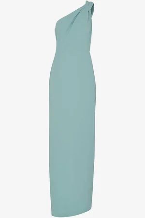 Whistles Bethan One-shoulder Stretch-recycled-polyester Maxi Dress
