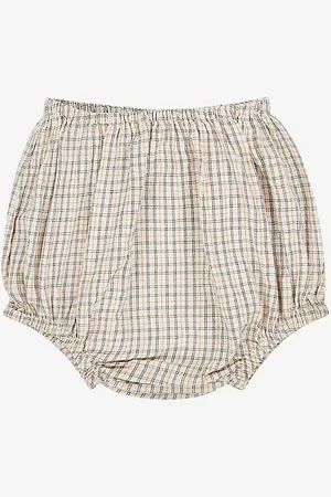 Caramel Lotus Pinstripe Cotton-voile Baby Bloomer 3-24 Months