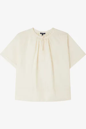 Soeur Arlette Notched-neck Relaxed-fit Cotton Blouse