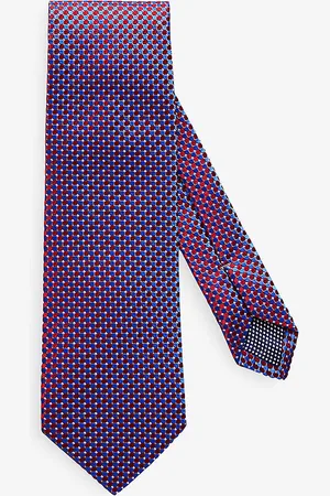Eton Geometric-pattern Silk Tie