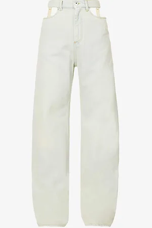 Maison Margiela Decortique Cut-out Straight-leg High-rise Jeans