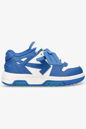 OFF-WHITE Out of Office Logo-embroidered Leather Trainers 4-8 Years
