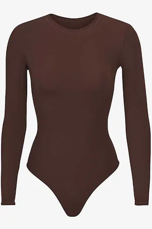 SKIMS Fits Everybody Long-sleeve Stretch-woven Body