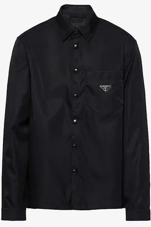 Prada Re-nylon Brand-plaque Recycled-polyamide Shirt