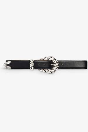 IRO Embella Stud-embellished Leather Buckle Belt
