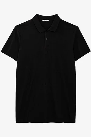 IKKS Regular-fit Short-sleeve Cotton-blend Polo Shirt