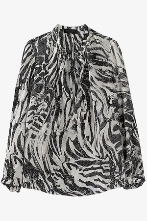 IKKS Pure Edition Zebra-print Woven Blouse